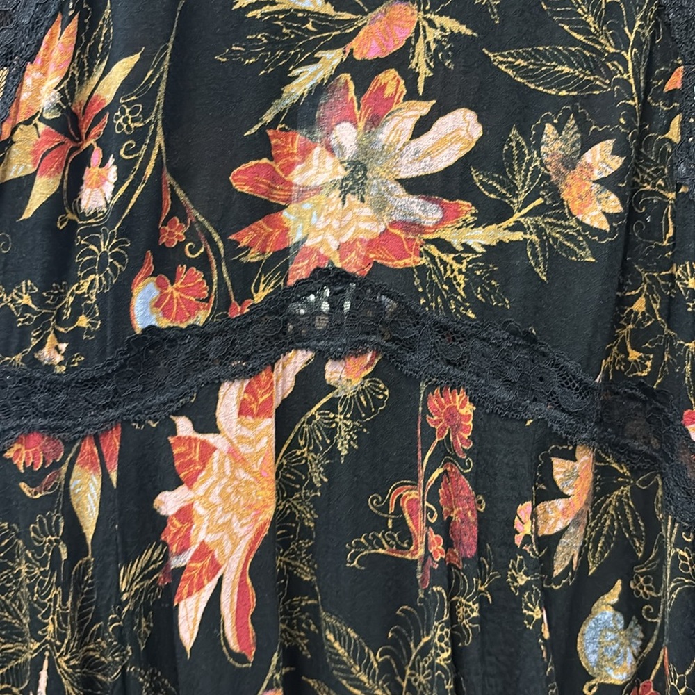 Free people Floral Black Dress - Picture 3 of 5
